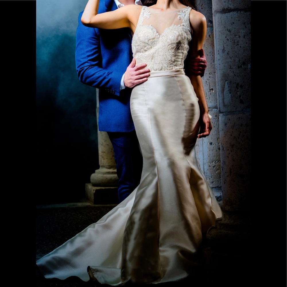 Jovani Ivory Dress
